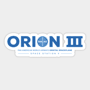 Orion III Spaceplane Sticker